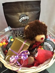 Plush and VT Chocolates from Maplehurst Florist, local flower shop in Essex Junction