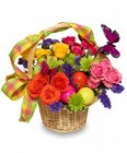 Easter Basket Arrangement from Maplehurst Florist, local flower shop in Essex Junction