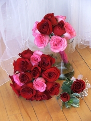 Rose Wedding Package from Maplehurst Florist, local flower shop in Essex Junction