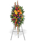 Celebration of Life Standing Spray from Maplehurst Florist, local flower shop in Essex Junction