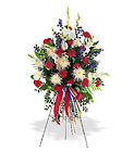 Patriotic Spirit Spray from Maplehurst Florist, local flower shop in Essex Junction