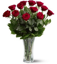 A Dozen Red Roses Arranged from Maplehurst Florist, local flower shop in Essex Junction