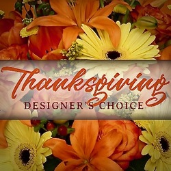 Designers Choice for Thanksgiving.  from Maplehurst Florist, local flower shop in Essex Junction