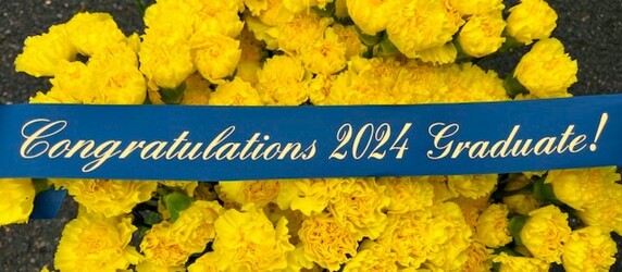 Personalized Ribbon from Maplehurst Florist, local flower shop in Essex Junction