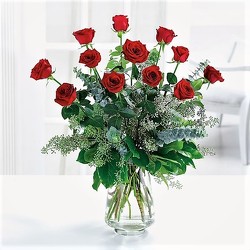 Premium Rose Arrangement from Maplehurst Florist, local flower shop in Essex Junction