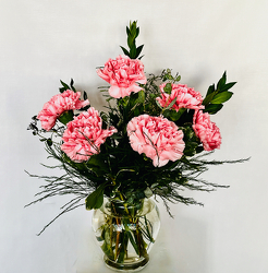 Pink Notion Vase from Maplehurst Florist, local flower shop in Essex Junction