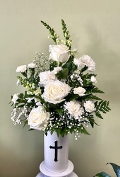 White Cross from Maplehurst Florist, local flower shop in Essex Junction
