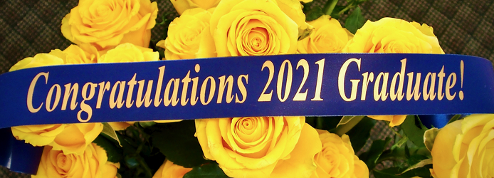Personalized Ribbon from Maplehurst Florist, local flower shop in Essex Junction