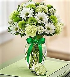 Saint Patrick's Vase from Maplehurst Florist, local flower shop in Essex Junction