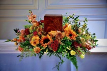 Wild Flower Wreath from Maplehurst Florist, local flower shop in Essex Junction
