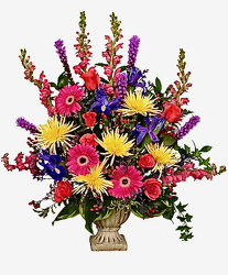 Colorful Tribute from Maplehurst Florist, local flower shop in Essex Junction