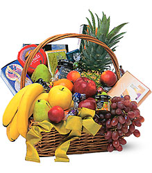 Gourmet Fruit Basket from Maplehurst Florist, local flower shop in Essex Junction