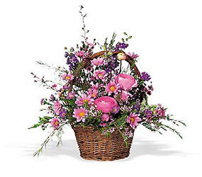 Basket of Spring from Maplehurst Florist, local flower shop in Essex Junction